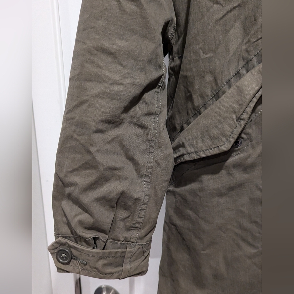 Aritzia Olive Green Parka with Faux Fur Hood Trim - Picture 3 of 16